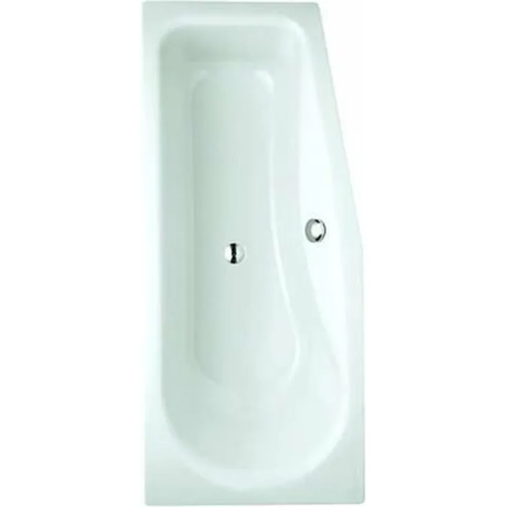 Bette Luna Raumspar-Badewanne L:170xB:75xT:47,7cm rechts weiß 2760-000