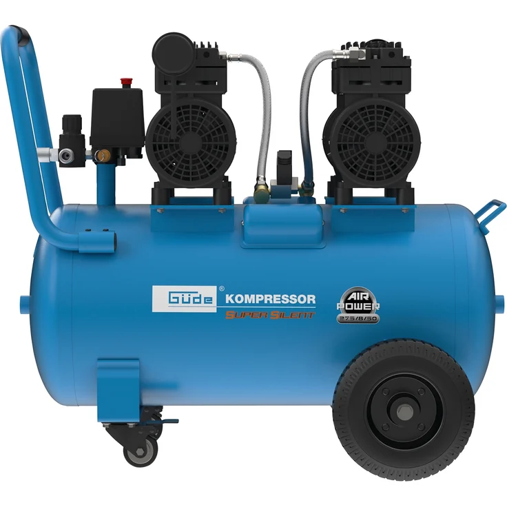 GÜDE Leise Kompressor 275-8-50 Druckluft 50 Liter ölfrei 8 bar Druck 1500W 50138 – Bild 2