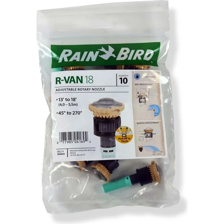 10x Rain Bird R-VAN 18 (45 - 270°)