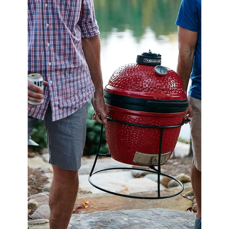 Kamado Joe - Junior Keramischer Holzkohlegrill, 34 cm, rot – Bild 8