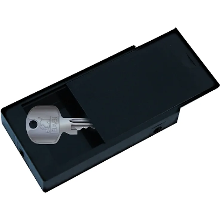BASI - Magnetische Schlüsselbox - SBO 210 - Schwarz - Maße: 46x75x16 mm
