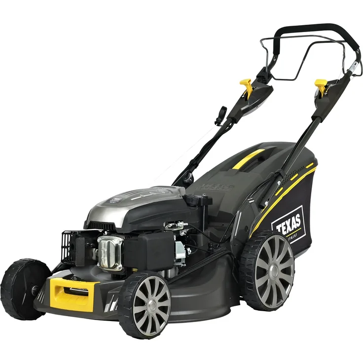 TEXAS Benzin Rasenmäher Mäher Mulcher mit Radantrieb Premium 5370TR-WE, 53 cm Schnittbreite