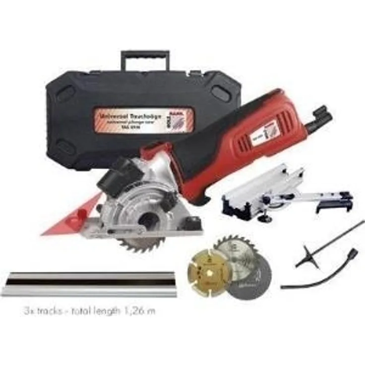 Holzmann Maschinen TAS89M_230V Mini-Handkreissäge 89 mm inkl. Zubehör, inkl. Koffer 600 W (TAS89M_230V)