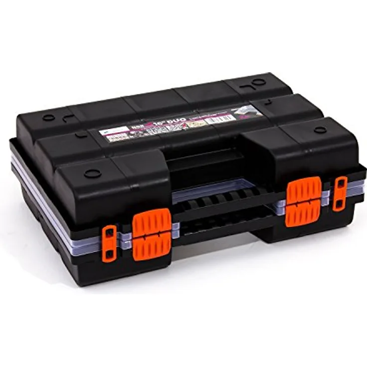 Prosperplast Doppelseitiger Organizer Unterteilungen Doppel Sortimentskasten Schraubenkoffer L