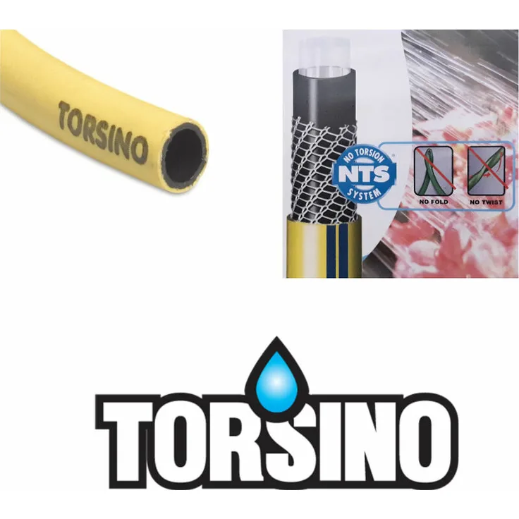 Torsino PVC-Wasserschlauch 3-4 Zoll (Ø 19 mm) x 100 m Länge