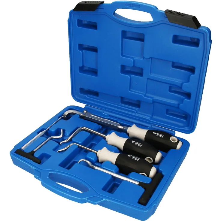 Brilliant Tools BT542060, 7-TLG. Haken-Werkzeug-Satz, mit Stabilem Blauen Transportkoffer