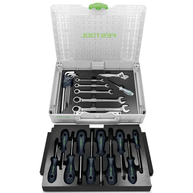 Festool INST SYS3 ORG M 89 Organizer Systainer ( 205746 ) 25 tlg. mit 11 x Schraubendrehern + 5x Ringratschenmaulschlüssel + 8x Inbusschlüssel + Universalschlüssel