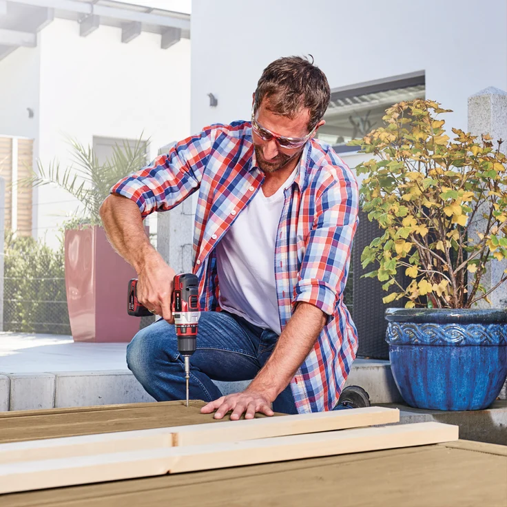 Einhell Akku-Bohrschrauber TE-CD 12-1 Li (2x2,0Ah) (Lithium-Ionen, 2-Gang-Getriebe, Drehzahl-Elektronik, LED-Beleuchtung, Softgrip, 2x2,0 Ah-Akku + 45-Min.-Ladegerät) – Bild 6