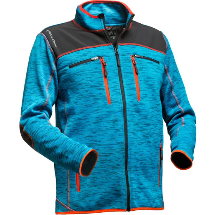 Protos Inuit Strickjacke mit Softshell XL, blau