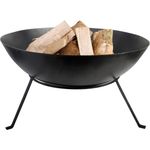 Esschert Design Feuerschale, Feuerschüssel, mit Beinen, freistehend, ca. Ø 59 cm x 35 cm hoch