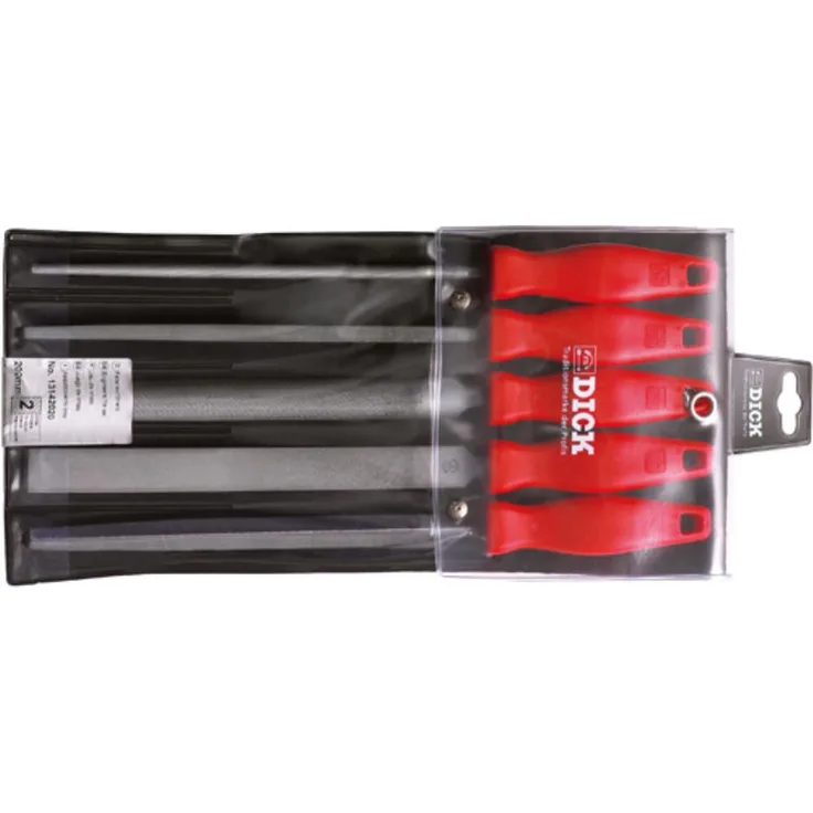 Dick Feilen/Raspel 5-teilig 200 mm Hieb 2 in Tasche (13042000)