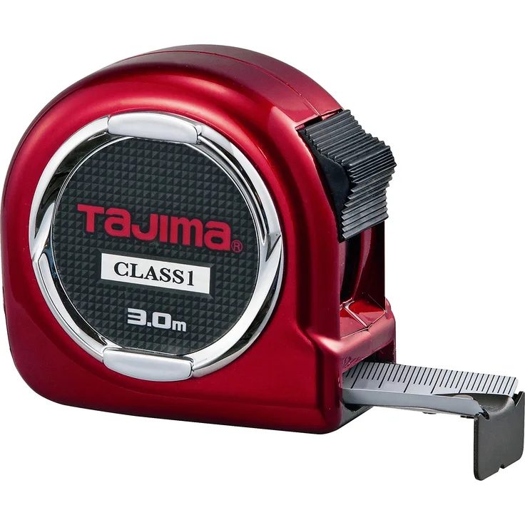 Tajima Robustes Bandmaß Class 1, 1 Stück, TAJ-21103, rot, 3 m-16 mm