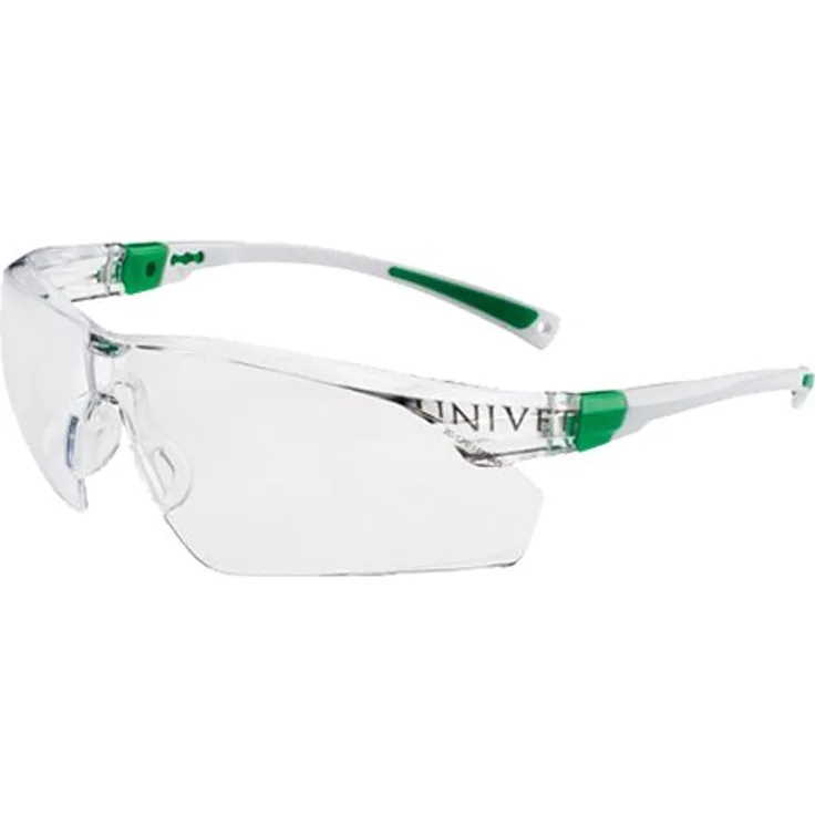 Univet 506U.03.00.00 Schutzbrille''Nr.506U'' mit klarem Glas in weiß-grün