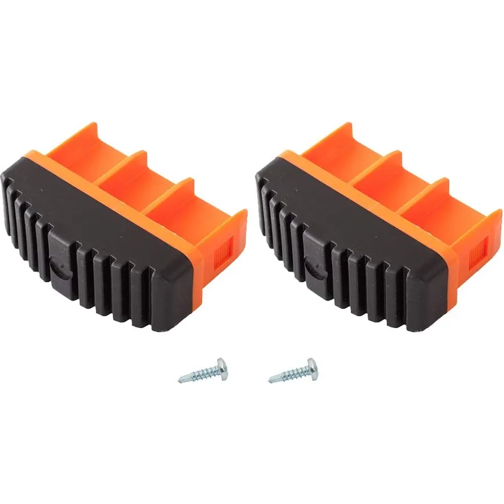 KRAUSE MONTO Fußstopfen 1 Paar 77x25 mm, orange für Monto Schiebe-, Seilzug-, Mehrzweck- und Vielzweckleitern
