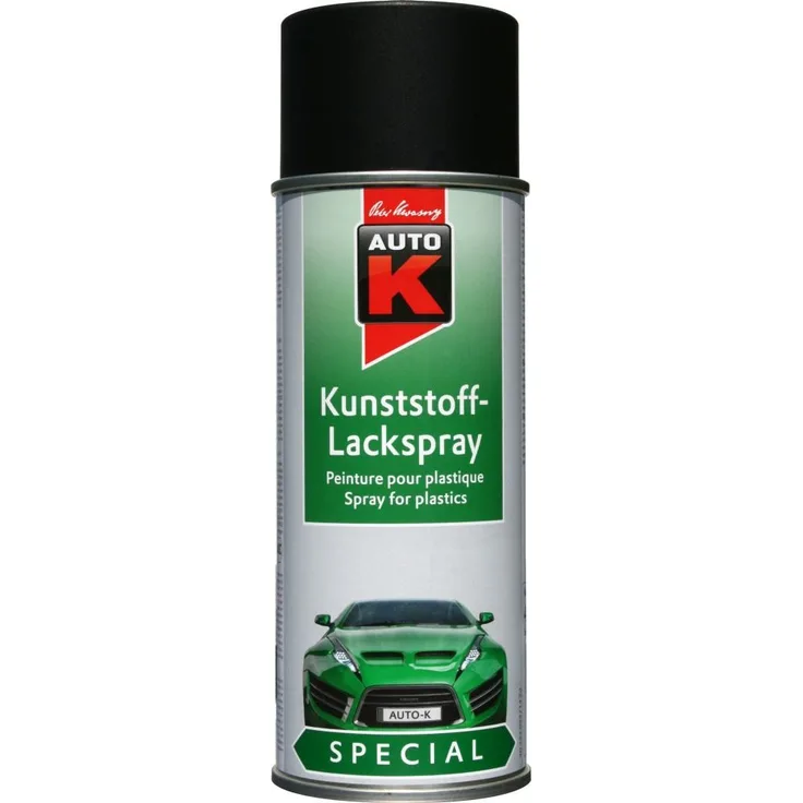 Auto-K Kunstoff Lackspray Spezial schwarz 400 ml
