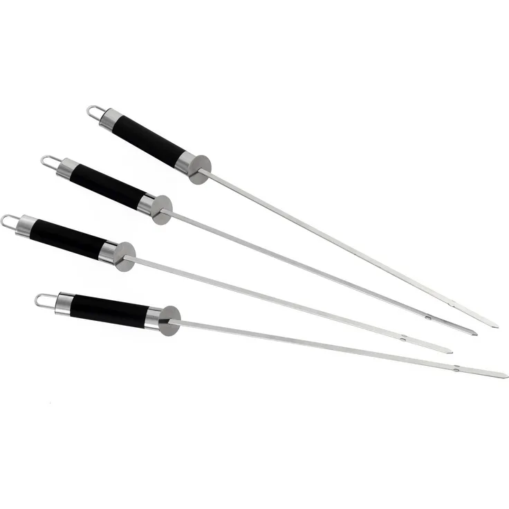 Tepro Grillspieße, Kunststoff, 4 Stück, schwarz, silber