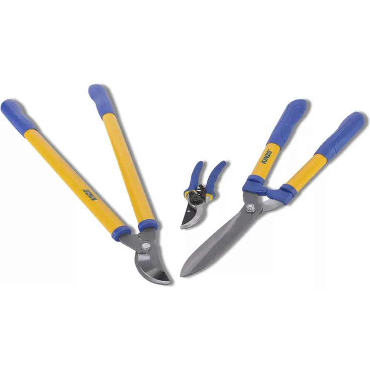 Kinzo Gartenscheren Set 3 Stück 19-53-67 cm mittelgroß