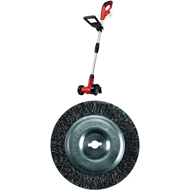 Einhell GE-CC 18 PWX Akku-Fugenreiniger Li Solo Power X-Change PXC (Lithium Ionen, 18 V, 1200 min-1, Bürstendurchmesser 10 cm, inkl. Stahl- und Nylonbürste, ohne Akku und Ladegerät) – Bild 7