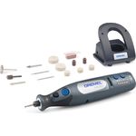 Dremel Micro 8050 Akku Multifunktionswerkzeug 7,2 Volt - Multifunktionswerkzeugset mit 15 Zubehören, Variable Drehzahleinstellung 5.000-28.000 1/min zum Gravieren, Schleifen, Reinigen u.v.m.