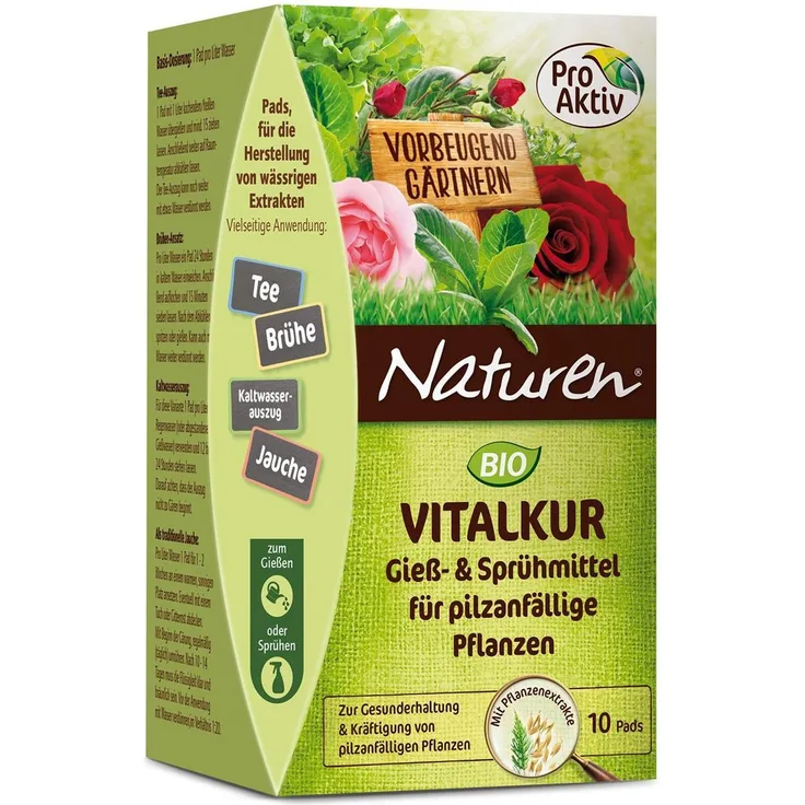 NATUREN Bio Vitalkur Gießmittel für Pilzanfällige Pflanzen 10 Pads