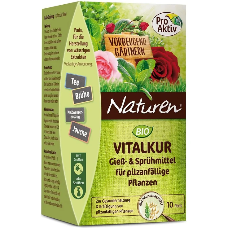 NATUREN Bio Vitalkur Gießmittel für Pilzanfällige Pflanzen 10 Pads