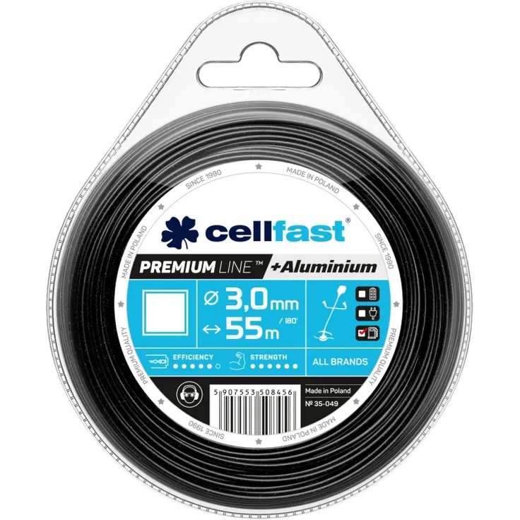 Cellfast 35-049 PREMIUM schneiden, Schwarz, 3,0 mm x 55 m