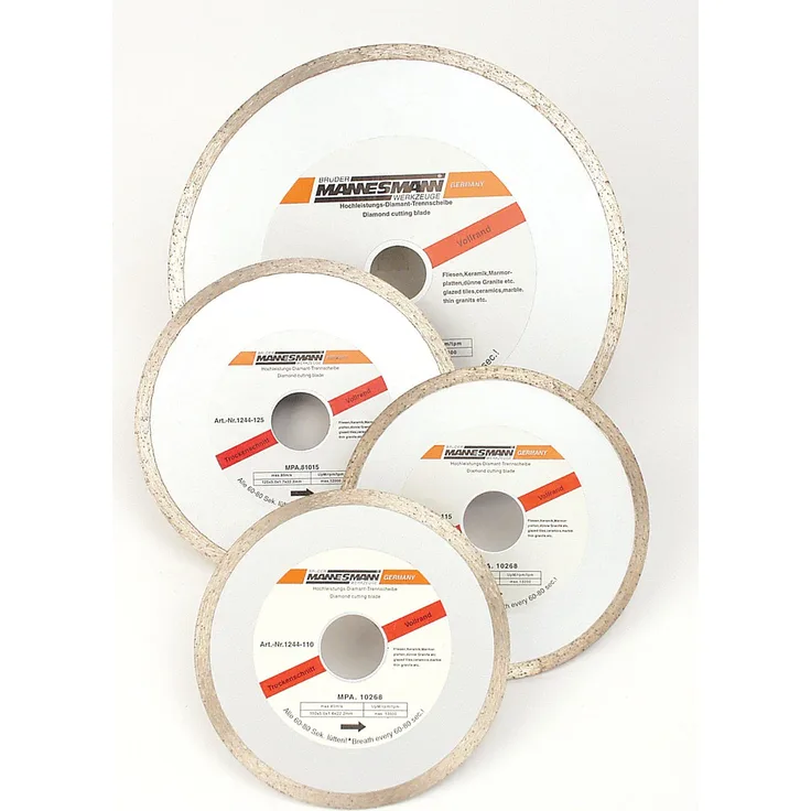 Mannesmann Diamant-Trennscheibe, Vollrand, Durchm. 180 mm, M 1244-178