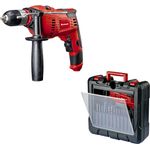 Einhell Schlagbohrmaschine TC-ID 1000 Kit (1010 W, 1 Gang, Bohrleistung Ø Holz 32 mm, Ø Metall 13 mm, Ø Beton 16 mm, 13 mm Schnellspannbohrfutter, inkl. Koffer)