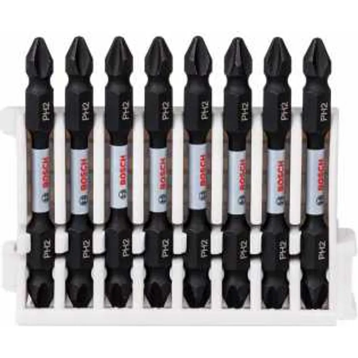 Bosch Professional Accessories 2608522337 Bosch Professional 8tlg. Doppelschrauber Set Phillips (Impact Control, 8 x PH2-PH2 Bits-Länge: 65mm, Pick and Click) - Preisvergleich
