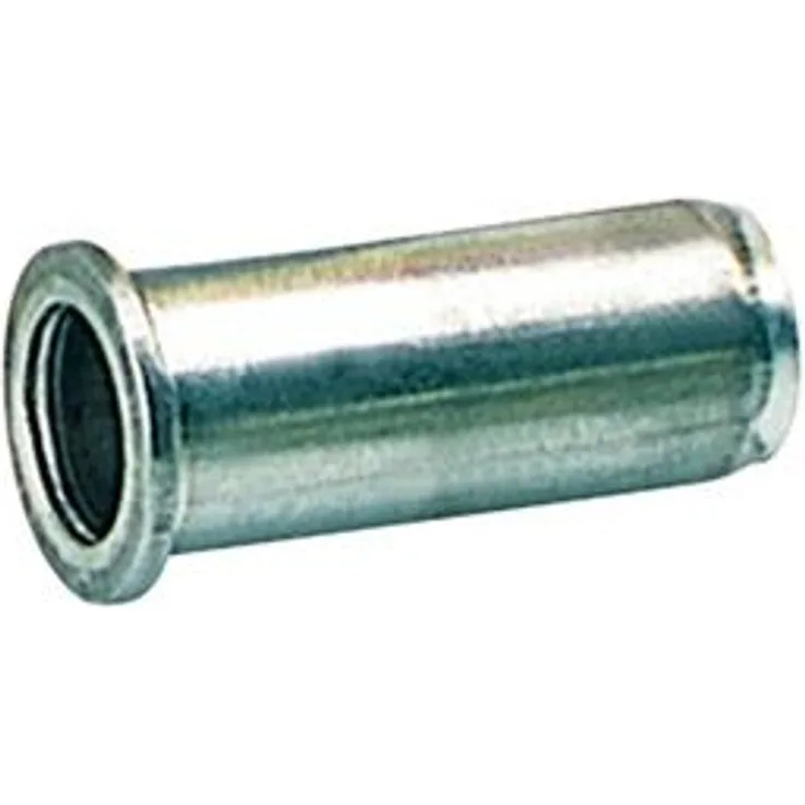 Gesipa Blindnietmuttern A2-Edelstahl Kleinkopf M 5 x 7 x 12,5 mm, 500 Stück, (1433728) Blindniettechnik, Grau
