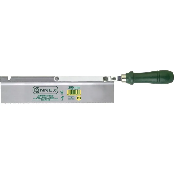 Connex COX810250 Feinsäge mit Holzgriff, Länge 250 mm, umlegbare Ausführung