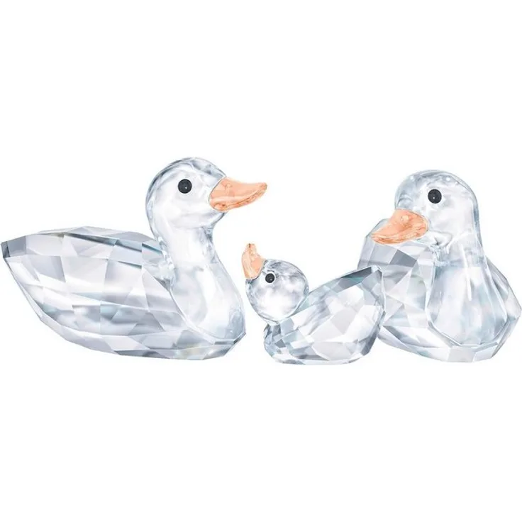Swarovski Dekofigur »Enten, 5376422« (3 Stück), Swarovski Kristalle