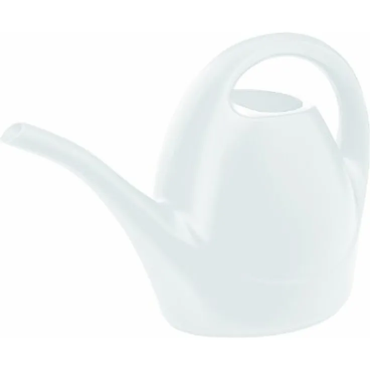 Emsa 508672 Gießkanne, Klassisches Design, Volumen 5 Liter, Kunststoff, Altweiss, Oase