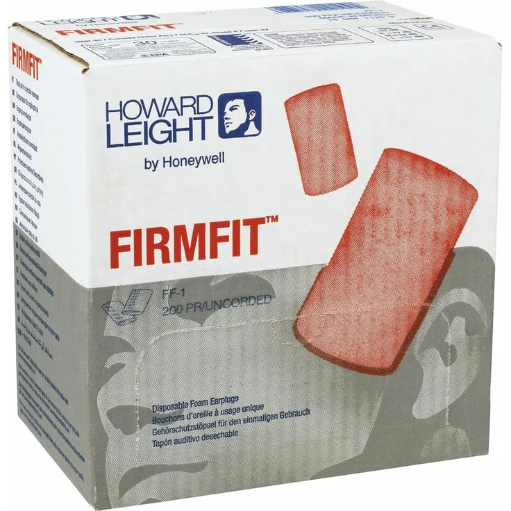 HOWARD LEIGHT Gehörschutzstöpsel Firmfit orange o. Band SNR37 dB Inhalt 200 PA