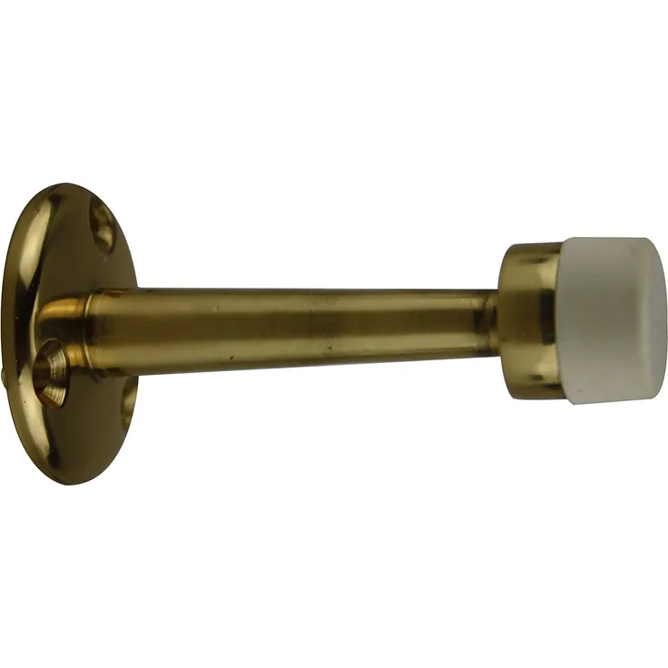AMIG 6886 – Türstopper Tür 600 Messing, Gummi weiß