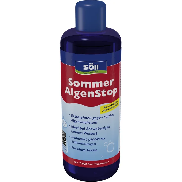 Söll Algenentferner 1 Liter Sommeralgenstop für 20 Qbm Teichwasser