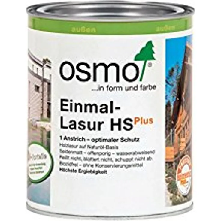 Osmo - Osmo Einmal-Lasur HSPlus Palisander seidenmatt und transaprent 750ml - transparent