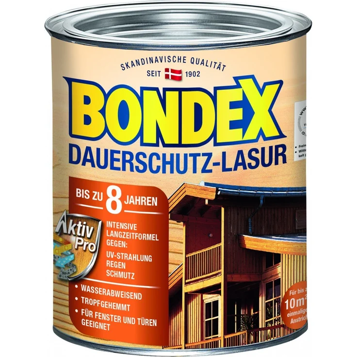 Bondex Dauerschutz-Lasur 750 ml, rio palisander – Bild 2