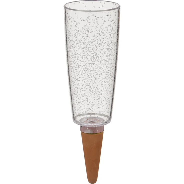 Scheurich Copa XXL, Wasserspender aus Kunststoff und Tonkegel, TRANSPARENT CLEAR, 32 cm hoch, 1,0 Vol. Bewässerungszubehör – Bild 1