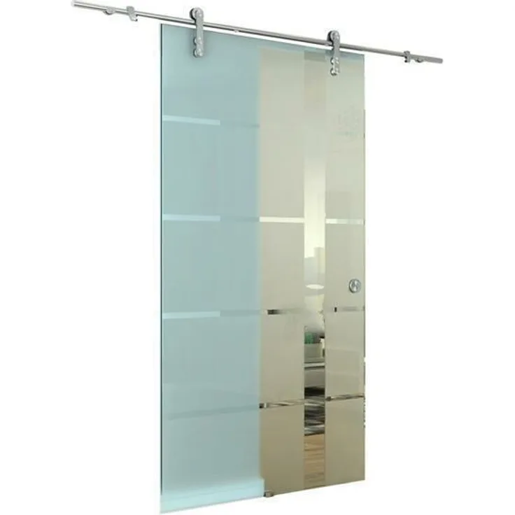 Glaszentrum Hagen - Glasschiebetür Schiebetür 2050x775x8 mm Glastür Zimmertür - Satiniert