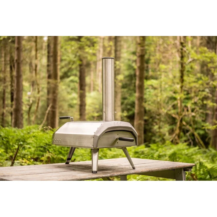 Ooni Karu 12 Pizzaofen, mit Holz oder Holzkohle angeheizter Mini Ofen, Maße 80 x 40 x 77 cm – Bild 4
