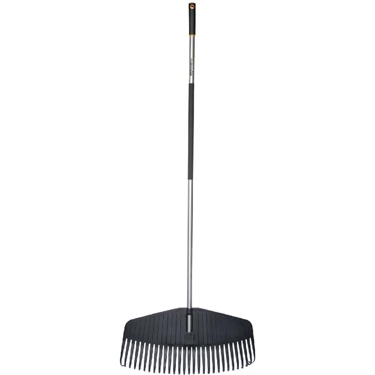 Fiskars Laubbesen, 29 Zinken, Breite 58 cm, Kunststoff-Zinken-Aluminium-Stiel, Grau-Schwarz, L, Ergonomic, 1000660 – Bild 1