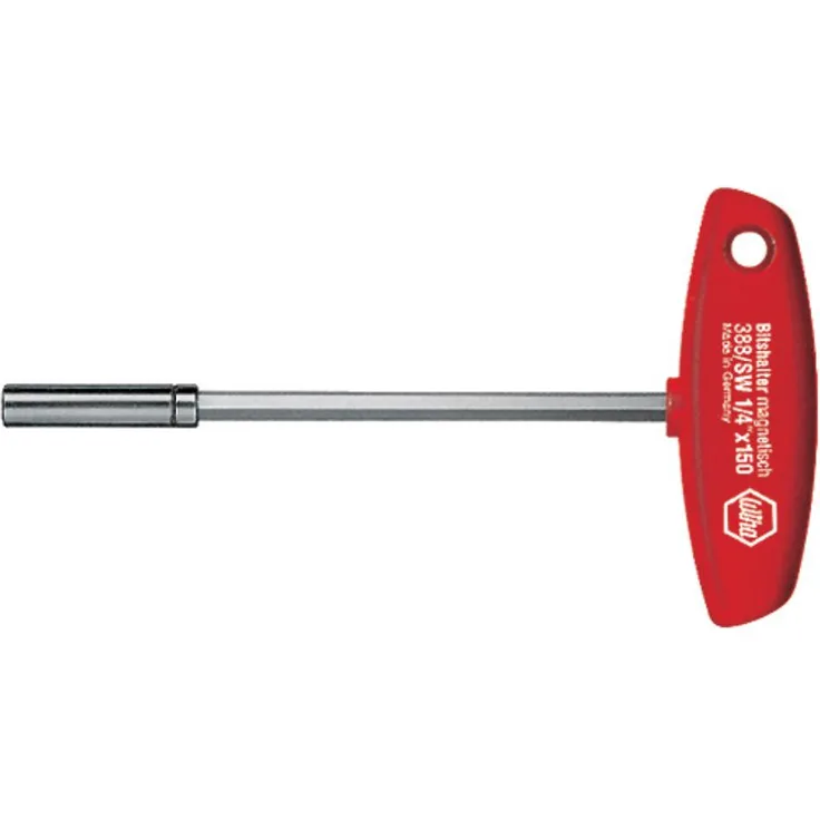 Wiha Schraubendreher mit Quergriff und Bithalter magnetisch 1-4'' (01481) 150 mm