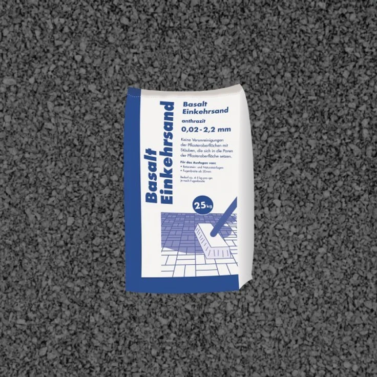 Basalt Einkehrsand 0,02-2,2 mm 25 kg Sack