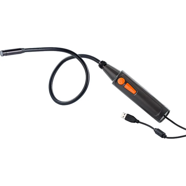 Somikon USB Endoskop Kamera mit Schwanenhals und Aufsätzen Schwanenhalsendoskop biegbar Cam Inspektion Inspektionsendoskop Rohr Rohrüberprüfung Inspektion Inspektionskamera inspizieren Schwan Hals