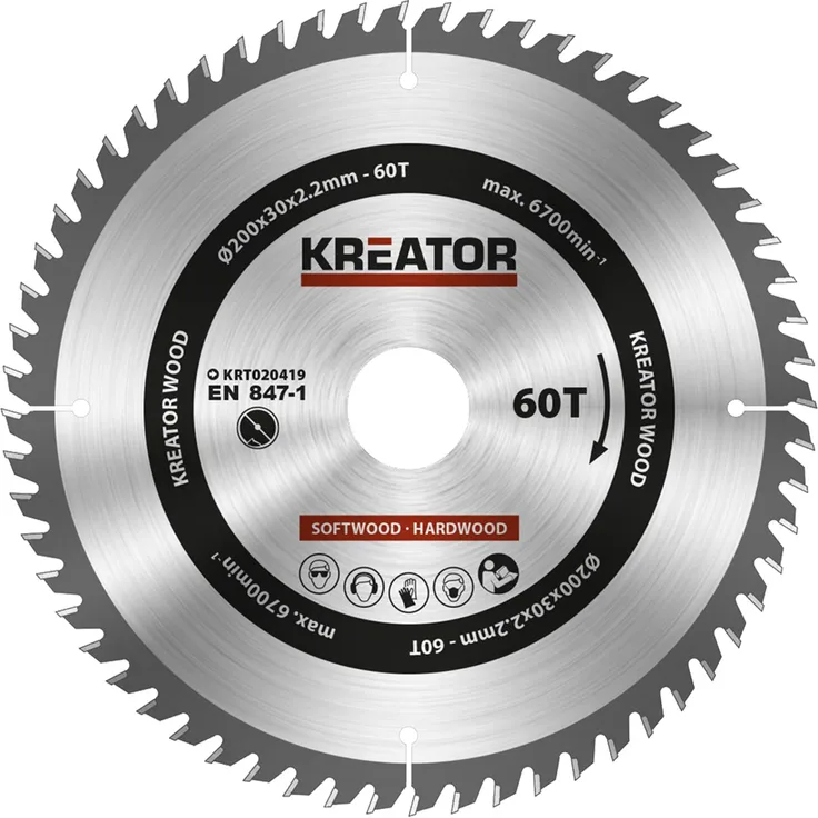 KREATOR KRT020419 KRT020419-Disco von Sierra Madera 200mm60d