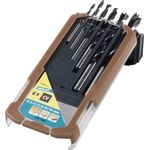 Wolfcraft 7108.000 Holzspiralbohrer-Set CV 6-tlg. ø3-10mm