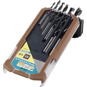 Bild für Wolfcraft 7108.000 Holzspiralbohrer-Set CV 6-tlg. ø3-10mm