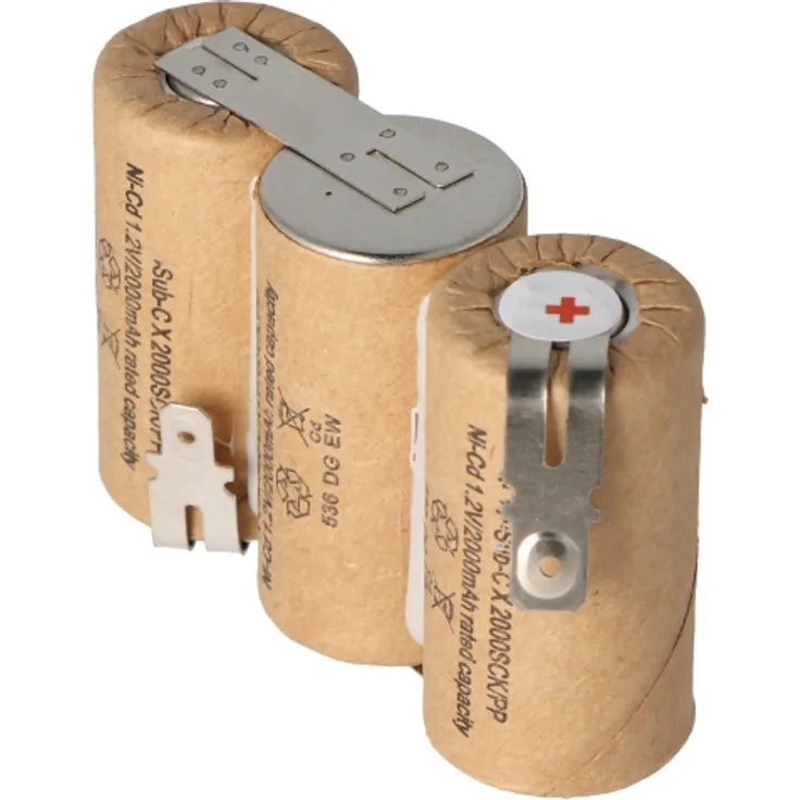 Akku passend für Gardena ACCU 60 mit Faston 6,3 und 4,8mm, 2000mAh