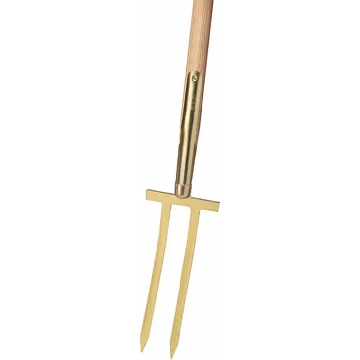 Idealspaten 67080001 Rosengabel mit Bajonettzinken/Eschen-T-Stiel 28x85cm, Gold, 40 x 25 x 15 cm